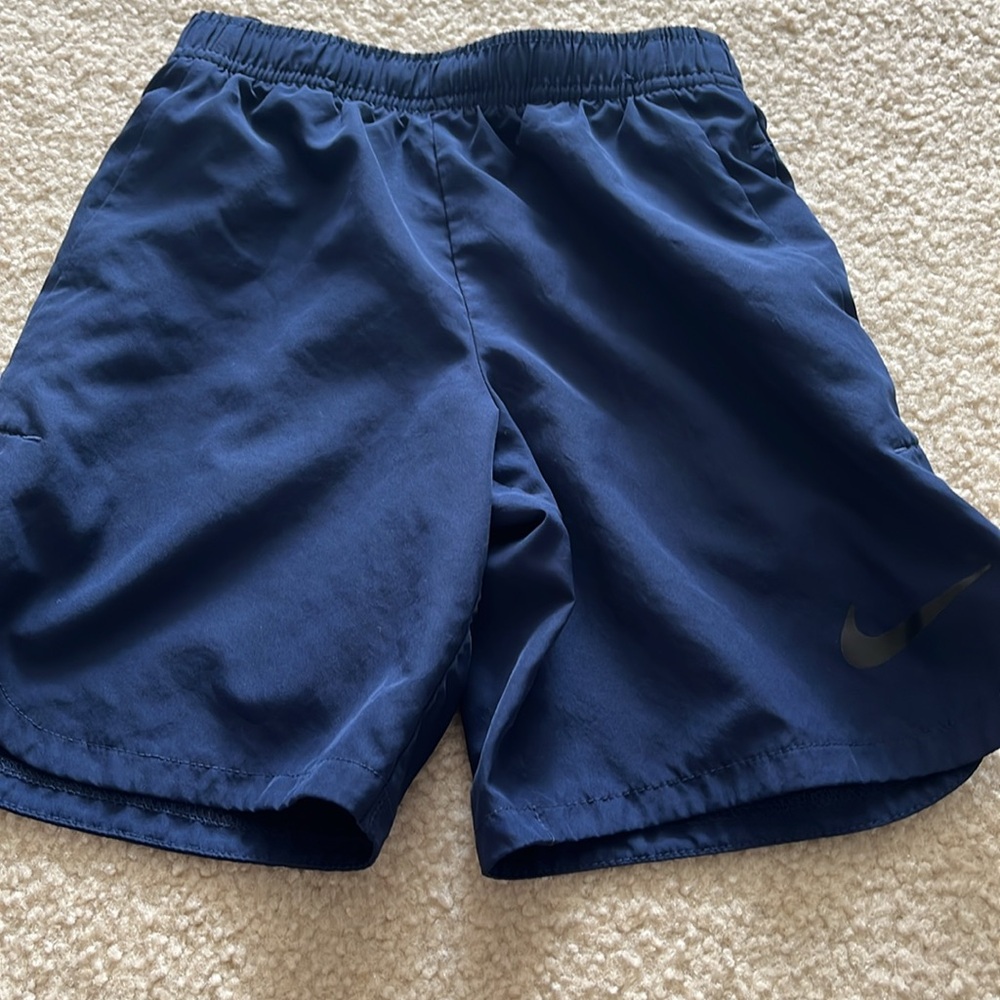 Nike Kids' Blue and Black Athletic Shorts - Picture 3 of 3